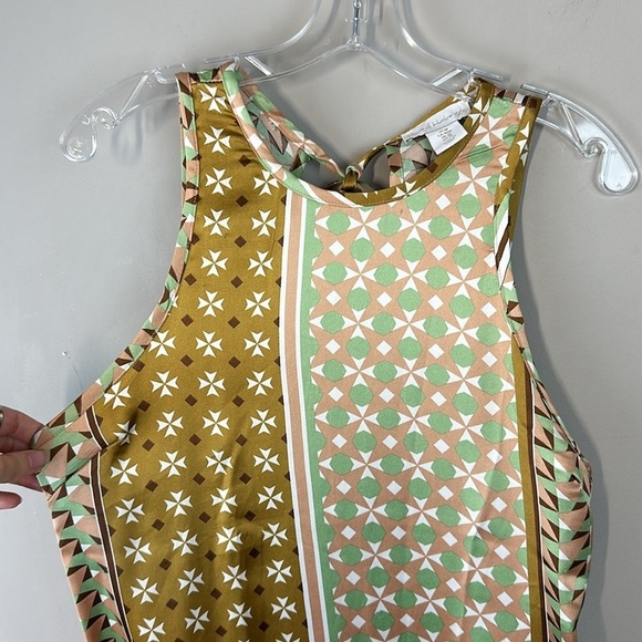 House of Harlow 1960 Geometric Print Midi Dress Size M - Picture 6 of 16